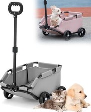 Pet Stroller Dog Cat Puppy Pram Pushchair Travel Cart Jogging Carrier Wheeled