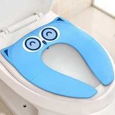 Toilet Potty Training Seat Covers Liners Non Slip Silicone Pads Travel Portable