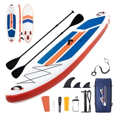 DUMOS Inflatable Stand Up Paddle Board w/ Non-Slip Deck Complete SUP Accessories