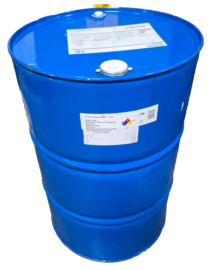 Volvo VDS-5 Engine Oil 55 Gallon Drum Sealed Chevron Delo 400 XSP