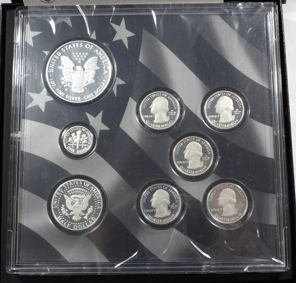 💥  2013 US Mint Limited Edition Silver Proof Set w/Box & COA OGP 8 Coins - Image 4 of 4