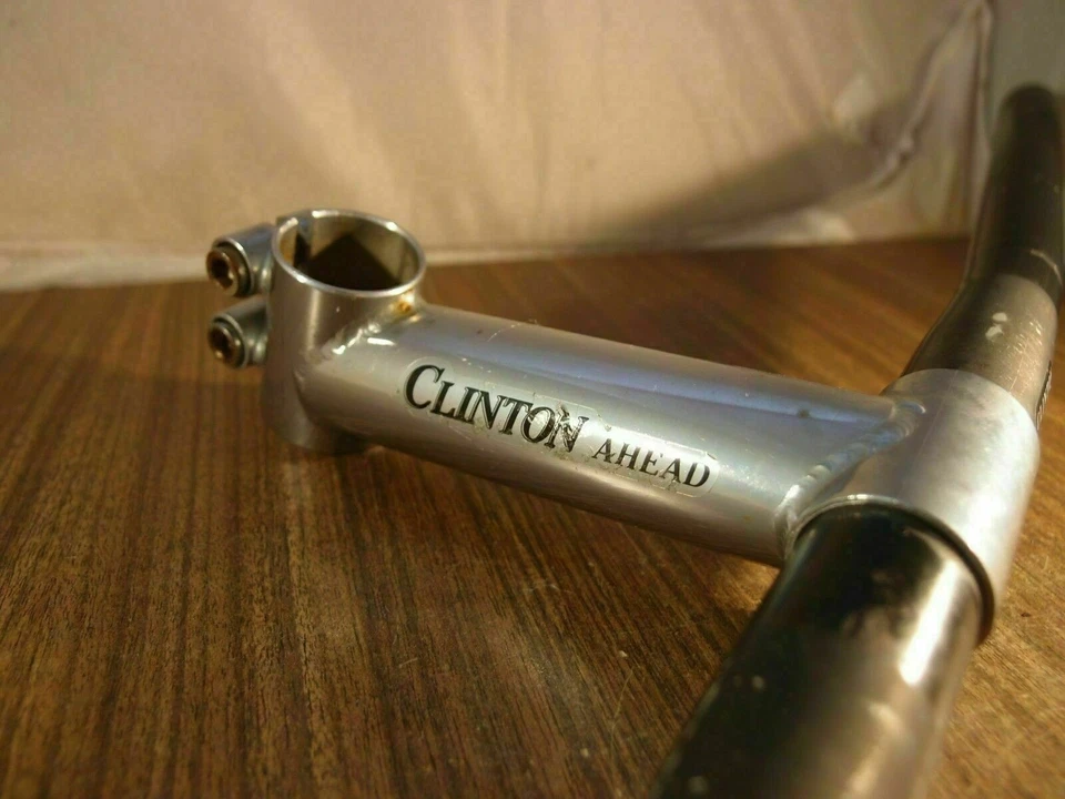1990's MTB aluminium handlebar & steel stem Clinton made in USA 1 1/8'' - Image 2 of 4