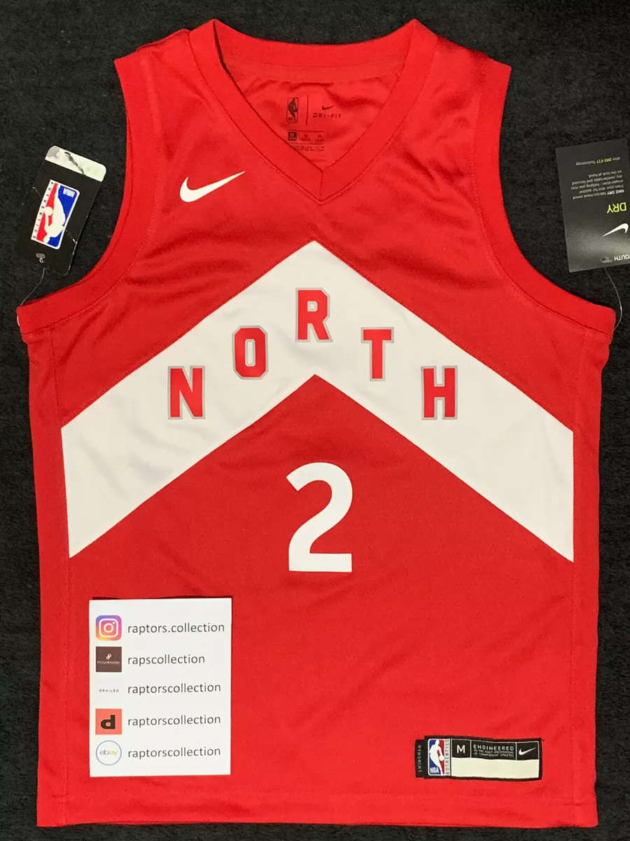 BNWT Nike Toronto Raptors Kawhi Leonard Earned Swingman Jersey Youth M  10/12!