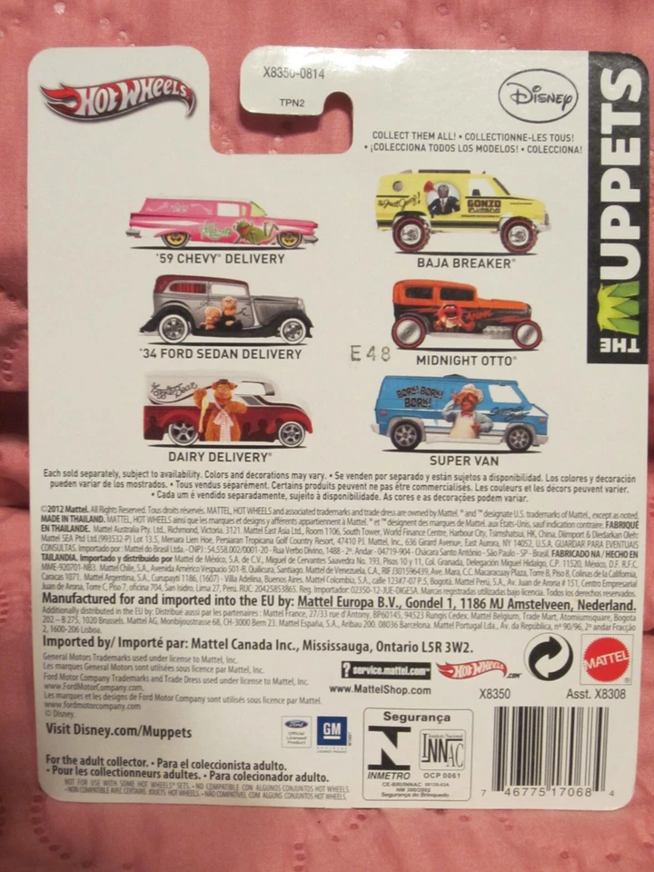 The Muppets 2012 Hot Wheels '34 седан Ford доставка 1:64 - Изображение 4 из 4