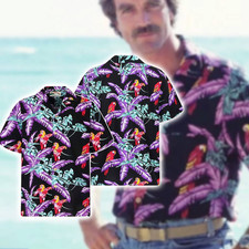 Camicia hawaiana Magnum PI, camicia Tom Selleck, camicia Thomas Magnum estiva Aloha12
