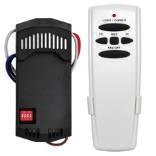 Universal Ceiling Fan Remote Control and Receiver Kit for Hampton Bay Hunter ...