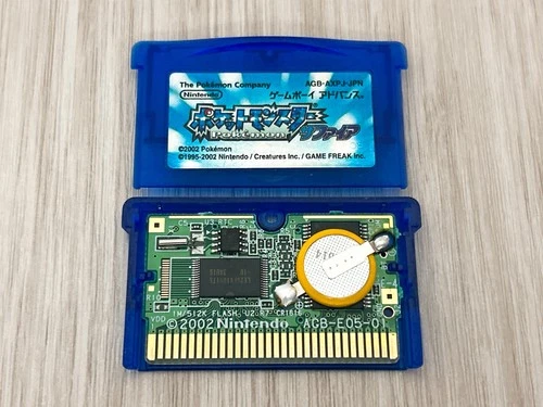 Pokemon Sapphire Gameboy Advance Japanese Tested Authentic New Battery GBA