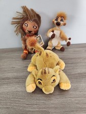 Disney Store - The Lion King Plush Lot - Timon, Simba Cub  Broadway Simba