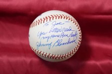 Johnny Blanchard Autograph Major League OML Signed Baseball