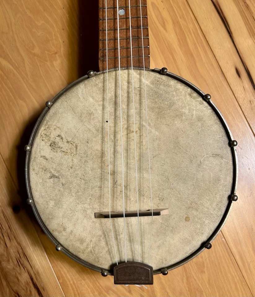 Vintage Bird’s Eye Maple Concertone Banjouke Ready To Play  - Image 3 of 4