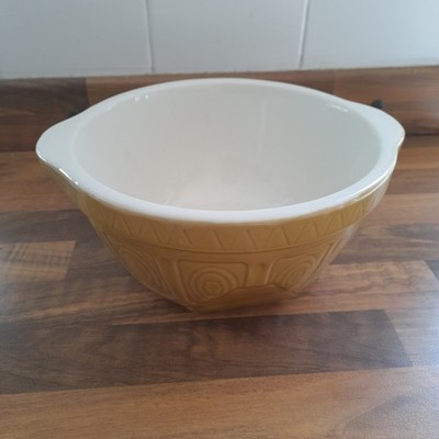 Braune kleine Griff Ständer Rührschüssel 20 cm Durchmesser x 10 cm hoch