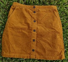 J. Crew Women's Corduroy Faux Button Front Lined Mini Skirt, 6