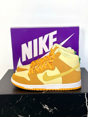 Nike SB Dunk High Pro Herren Sneaker High Top Ananas gold/gelb 44,5 DM0808-700