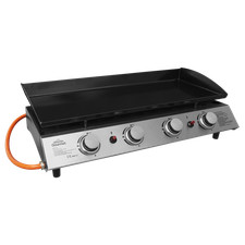 Dellonda 4 Burner Portable Gas Plancha 10kW BBQ Griddle Stainless Steel DG23