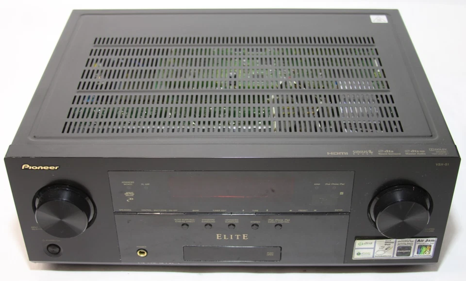 Pioneer Elite VSX-51 Home Theater HDMI 7.1 Ch. Receiver w/Power Cord-No Remote - Image 4 of 4