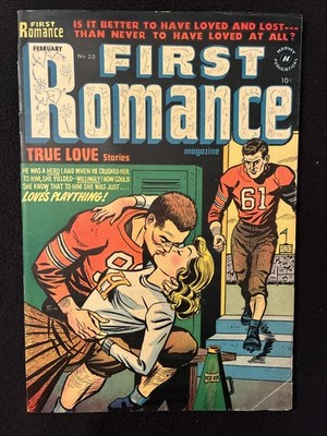FIRST ROMANCE 20 2.5 3.0 1953 RIGHT BOTTOM CORNERS PAGES MISSING PR