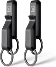 TISUR Titanium Duty Belt Key Clip,Belt Keychain Clip, Tactical Belt Key Holder W