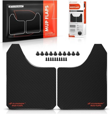Universal Mud Flaps, 2 Pack Black Splash Guards for Truck Car Pickup SUV, Upg...