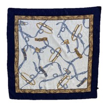 Lovely Unbranded All Silk Riding Belt Pattern Women s Scarf 35/35 In PEC