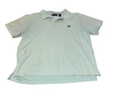 Chaps Light Blue Short Sleeve Collared Casual Polo Shirt