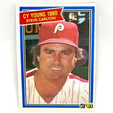 1981 Donruss - Steve Carlton #481 Cy Young Award  Philadelphia Phillies HOF EX+