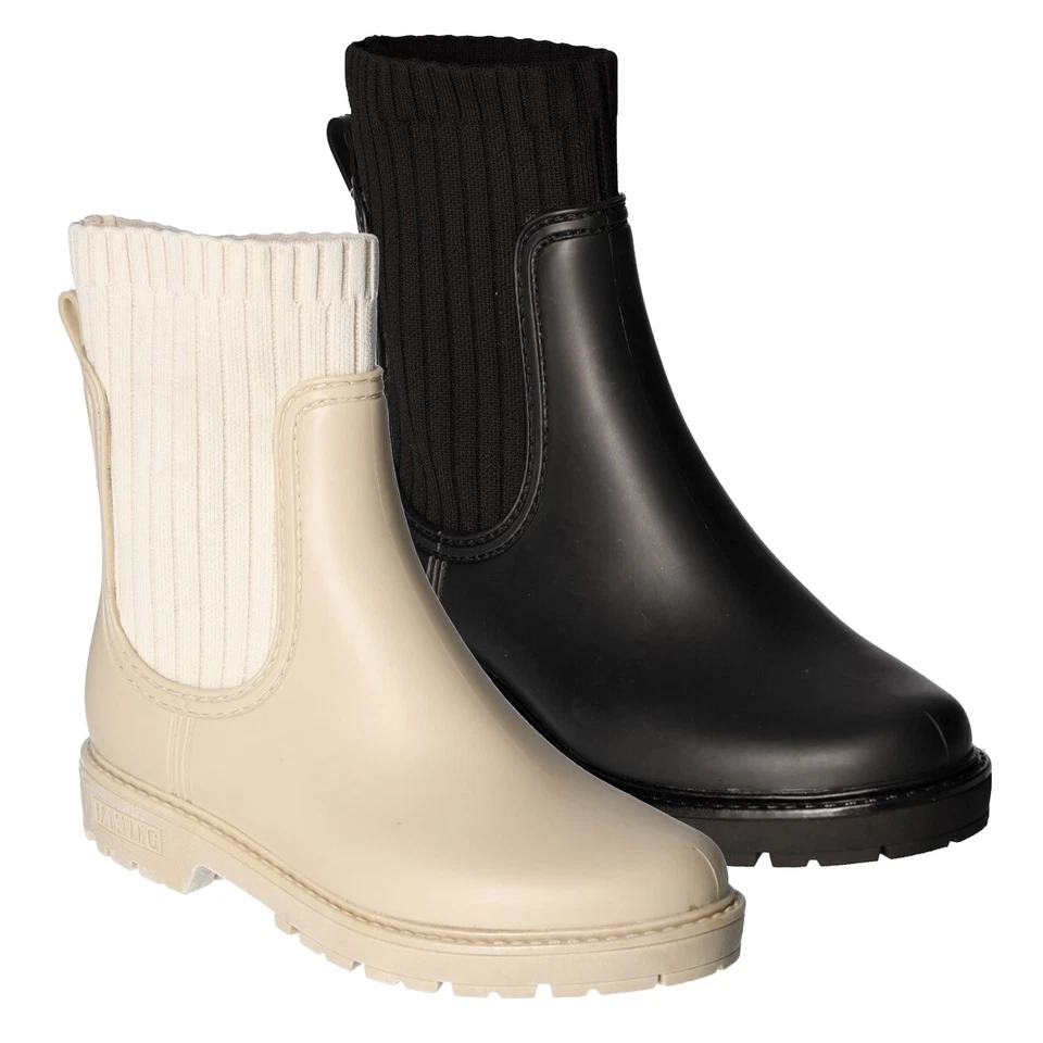 Mustang Bottines Chelsea Pour Femmes Tricotées Stretch En Caoutchouc 1444-503 - Photo 1/1