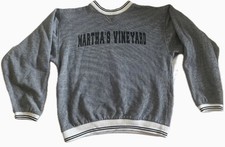 Vintage Unisex MARTHA S VINEYARD Preppy Knit Pullover Sweatshirt SIZE S