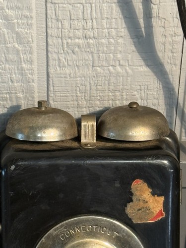 Antique Connecticut Telephone Wall Phone Magneto Early 1900s Original - 第 5/17 張圖片