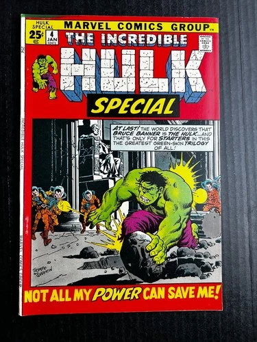 INCREDIBLE HULK Special Annual #4 January 1972 Unread Vintage Marvel