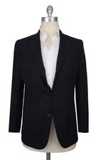 $3125 Sartorio Napoli Dark Blue Wool Solid Sportcoat - (SA1211251)