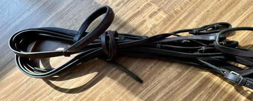 Bride Double En Cuir Plat Weymouth Pour Cheval Cob - Marron - Neuf (petits Défauts De Stockage)