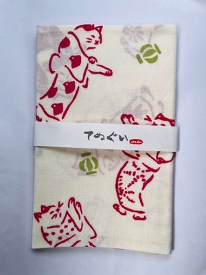 Kamawanu ︎Madu dancing cat Madi tenugui tenugui tenugui