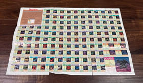 Final Fantasy Game World Map Poster Insert Nintendo NES Manual Only