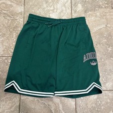 Adidas Originals Kids Green Mesh Basketball Shorts JW1986 Size XL 15-16Y