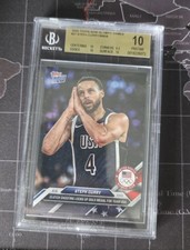 Stephen Curry 2024 Topps Now Olympic Games #27 BGS PRISTINE 10 Night Night