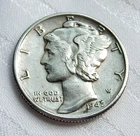 1942 Mercury Dime 90% Silver