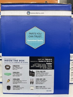 Tune Up Kit for Kohler CH and CV Series Twin Cylinder 17 through 27 HP Engines