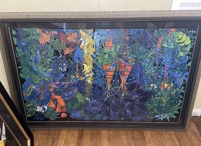 Jiang Tiefeng Jungle Temple Serigraph 91/300 Signed Framed Large Art