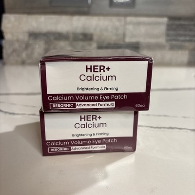 Lot Of 2 Her+ Calcium Volume Eye Patch 60 pcs Each 120 Total