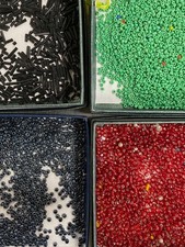 Huge Lot Seed Beads Mix Color 6/0 11/0 Mix Green Purple Red Black 3 lb DIY