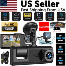 Car DVR Dash Camera  1080P Front Rear Inside ...