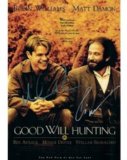 Matt Damon Robin Williams signed 8x10 Picture Photo autographed includes COA