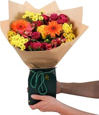 Fleur De Luxe Vibrant Charm Giftbox - Bold Bouquet with Yellow Roses, Cerise Spr
