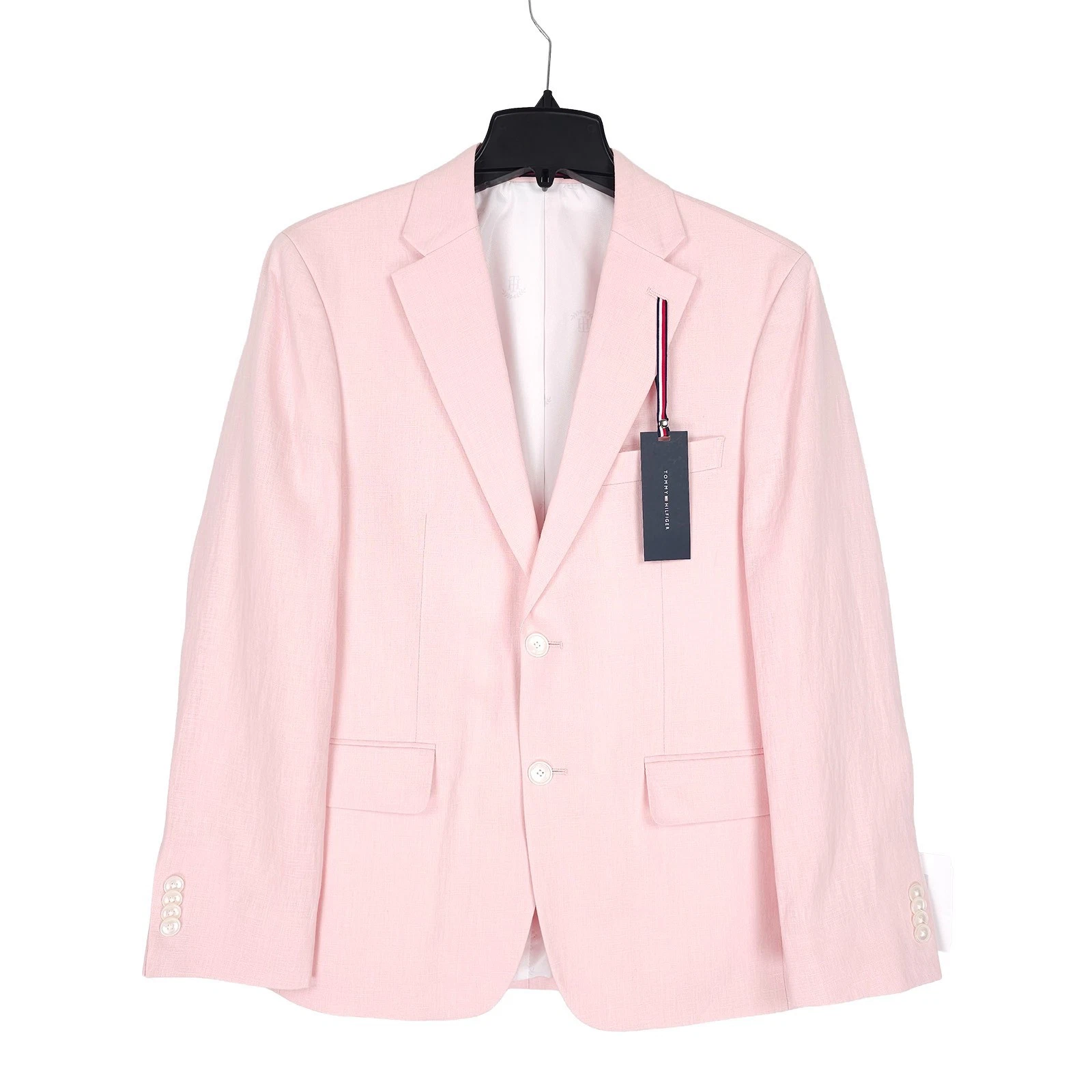 Tommy Hilfiger Mens Modern Fit Linen Sport Coat Blazer 40S Light Pink Solid NWT
Opens in a new windo