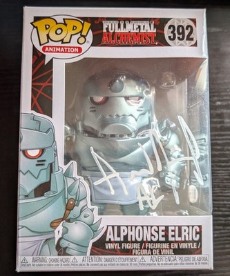 Fullmetal Alchemist FMA - Alphonse Elric funko signed Aaron Dismuke Beckett COA