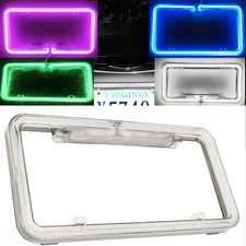 Universal Neon License Plate Frame 12v Led Light Multicolor Car Holder Cover Universal Neon License Plate Frame 12v Led Light Multicolor Car Holder Cover