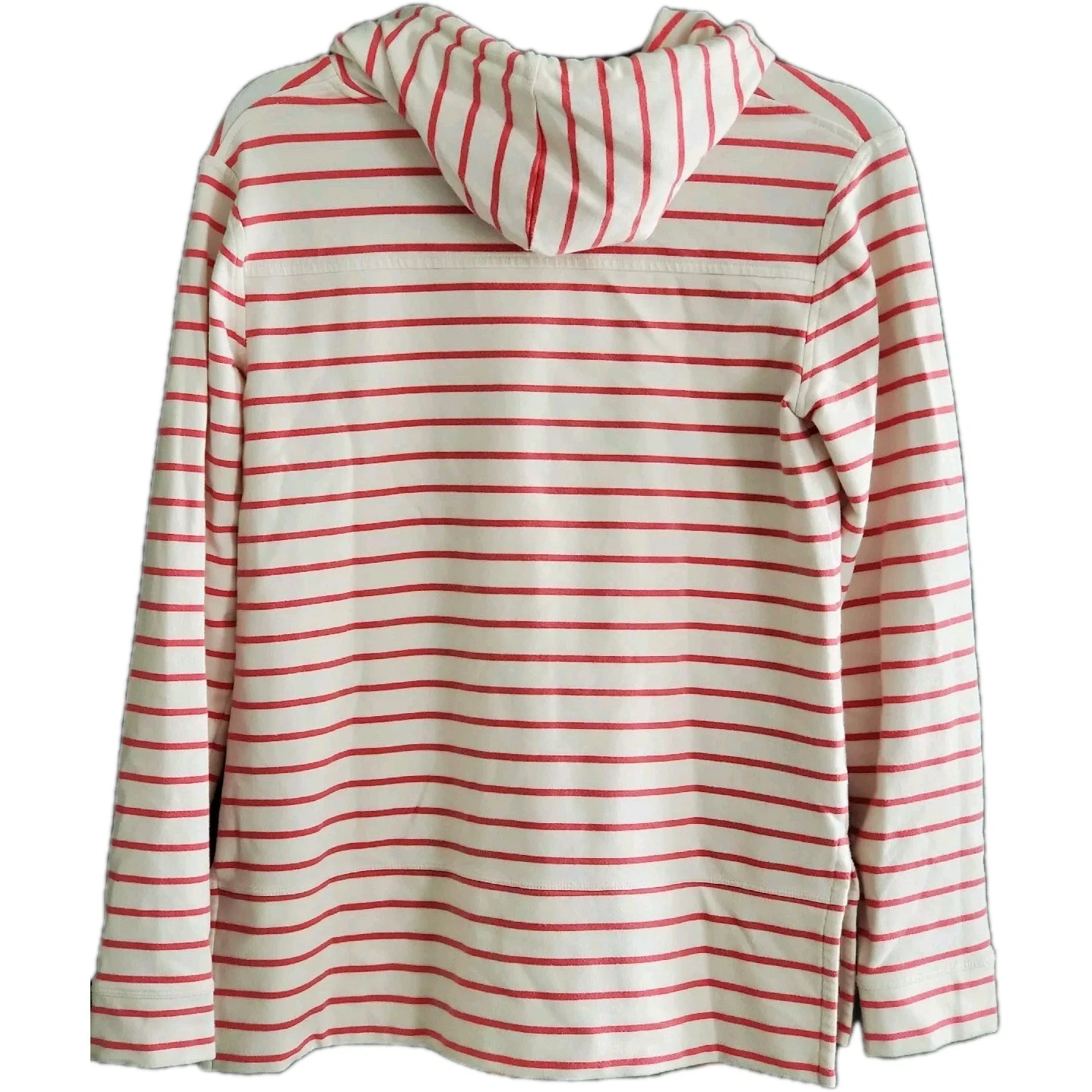 OFF WHITE Felpa con cappuccio relaxed Vineyard Vines camicia di pecora 2K001196 avorio corallo donna taglia XS