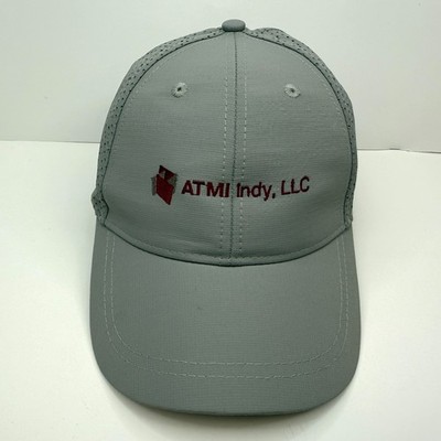 ATMI Indy LLC Baseball Cap Hat Breathable Quake City Caps Strapback Gray OSFM