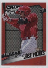 2014 Panini Prizm Perennial Draft Picks Red Prizm /100 Jose Pujols #80 10ou