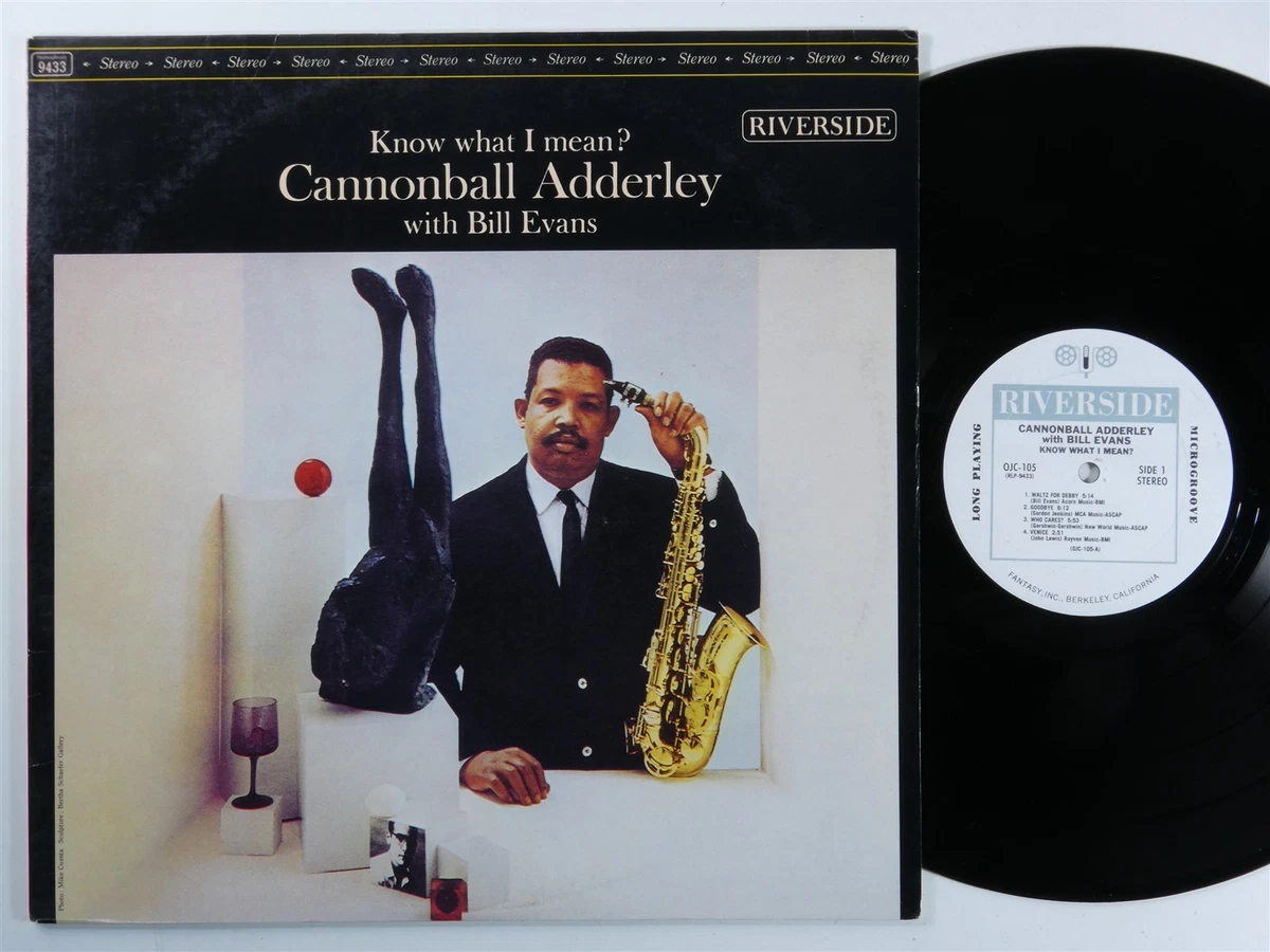 CANNONBALL ADDERLEY/BILL EVANS Know What I Mean? RIVERSIDE OJC-105 LP VG+ b